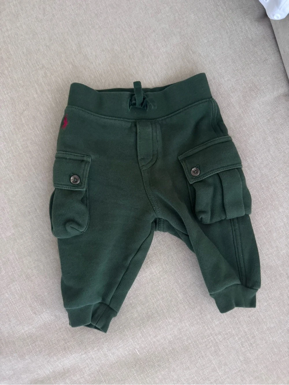 Dark Green Kids Cargo Sweatpants - Ralph Lauren